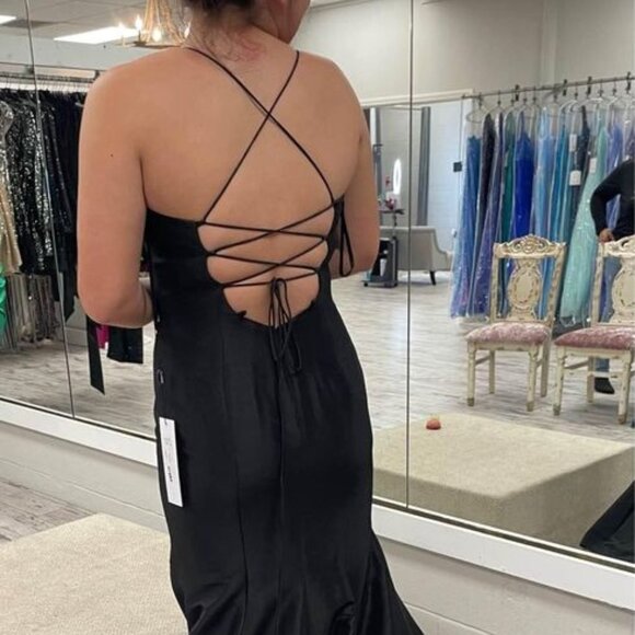 Clarisse Style #810125 Black Prom Dress Size 10 - Mermaid Style - Picture 3 of 3